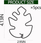 Monstera Plant Stem Support Set - 5pcs 4.13x2.95 inches Durable Supports for Indoor Climbing Plants - Easy-to-Use Stabilizers for Healthy Growth and Elegant Garden Decor