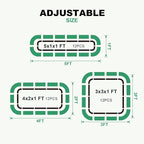 1MORE Raised Garden Bed -4X2X1 Galvanized Planter Box for Outdoor Gardening,3 in 1 Modular Raised Bed Kit with Protective Tape, Gloves for Herb，Ideal for Vegetables and Plants.Green-1Pcak