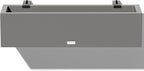 Veradek Block Series Railing Planter - Rectangular Flower Box for Outdoor Balcony/Fence | Durable All-Weather Use with Adjustable Brackets | Modern Décor for Flowers, Succulents, Hanging Plants