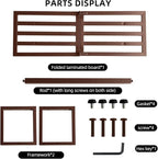 Modern Outdoor Plant Stand for Indoor Corner, Foldable Metal Plant Display Shelf for Multiple Pots,Mid Century Slatted Bench for Garden, Patio Load Bearing 330 lbs 26" L x 10.4" H x 8.6" W 2 Pack Coffee