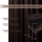 NICETOWN Outdoor Curtain for Patio Waterproof Extra Long 108" Length, Thermal Insulated Stainless Steel Grommet Blackout Privacy Drape for Porch, 1 Panel, 52" Wide, Toffee Brown