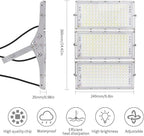 CHARON 300W LED Flood Light, 24000LM Super Bright Outdoor Security Lights with Wider Lighting Angle, 6000K Daylight White, IP66 Waterproof Outdoor Lighting for Garage, Garden, Lawn, Yard, Parking Lot