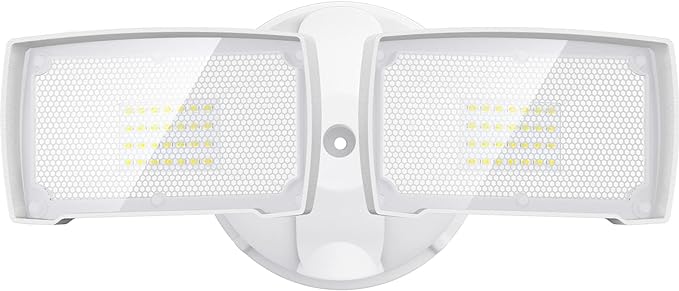 LEPOWER 28W 3000LM ‌LED Security Flood Light‌ ‌Outdoor‌, Switch Controlled Aluminum ‌Security Light‌, 2 Adjustable Heads, 5500K Daylight, IP65 Waterproof, Wet Location for Patio, Garden, Yard Lights