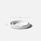 Veradek Vega Round Tall Planter Pots for Indoor/Outdoor Use | Made from Plastic - Stone Mix with Drainage Holes | Perfect for Small to Large Succulent Plants, Flowers, Modern Interior Plants