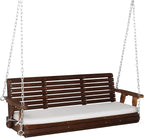 VINGLI Wooden Porch Swing, Heavy Duty 880 LBS Hanging Patio Bench by VINGLI
