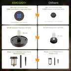 XMCOSY+ Solar Pathway Lights Outdoor, 6 Pack Solar Powered Garden Lights, 20 LM LED Glass Landscape Lights, Waterproof Lighting for Garden Yard Landscape Driveway Walkway