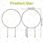 2 Pcs Trellis for Climbing Plants Indoor 14.5" Hoya Trellis Set Small Plant Support Stakes Round Climbing Plant Supports Flower Houseplant Hoya Support for Garden Stem Vines Potted Plants