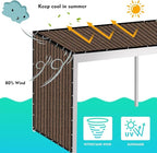 EMERIT 90% Shade Cloth Sun Shade Fabric Privacy Screen Shade Cover for Patio Garden Pergola Shade Cover Canopy with Gromments