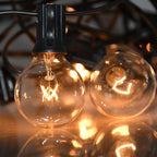 String Lights, 100 Ft Waterproof Outdoor with 105 Clear G40 Bulbs