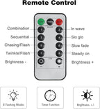 ZNYCYE 1 Pack Battery Operated Fairy Lights with Timer, Waterproof Waterfall Flash Lights 8 Modes 10 Strands 200 LEDs Hanging Vine String Lights with Remote for Outdoor DIY Watering Can Lights