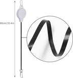 6 Pcs Retractable Plant Hanger, Easy Reach Plant Pulley Adjustable Height Wheel for Hanging Plants - Heavy Duty for Garden Baskets Pots & Birds Feeder - White