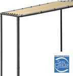 ShelterLogic 10' x 6' Solano Gazebo Canopy Charcoal Carbon Steel Frame and Water-Resistant and Sun Protection Tan Cover