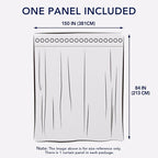 PureFit Outdoor Curtains for Patio Waterproof Weatherproof, UV Resistant Outside Curtains for Gazebo, Front Porch, Pergola, Sun Blocking Privacy Curtain, 150W x 84L inch, 1 Panel, Beige