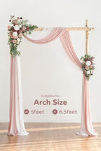 Artificial Flowers Wedding Arch Kit, Dusty Rose Mauve, 4 Pieces