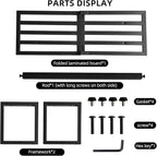2 Pack Metal Plant Stand, Foldable Heavy Duty Indoor, Window Iron Plant Shelf - Mid Century Modern Slatted Bench for Patio, Garden, Living Room Load Bearing 330 lbs 26" L x 10.4" H x 8.6" W 1 Tier Black