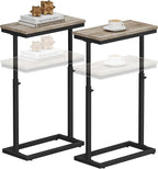 TUTOTAK End Table, Side Table, Tall Couch Table, Sofa Table, Living Room, Bed Room, Greige TB01BG0832