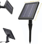 SUNLONG Solar Spotlights Outdoor Waterproof Bright Solar Wall Lights Led Security Flood Light Solar Powered for Flag Patio Front Door Driveways-Automatically Activates at Dusk to Dawn (Warm White)