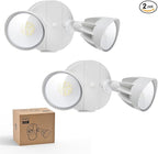 Philips 44W 3500LM ‌LED Security Flood Light‌ ‌Outdoor‌，Switch Controlled Aluminum ‌Security Light‌, 2 Adjustable Heads，5000K Daylight，Wet Location for Patio, Garden, Yard Lights