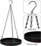 Plant Hanger Indoor Outdoor, Hanging Planter Baskets for Outdoor Indoor Plants, Hanging Plant Holder for Plants, Metal Window Plant Hanger, Black Hanging Plant Shelf, 1 Pack