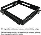 Adjustable Planter Box Brackets, Window Boxes Planters, Heavy-Duty Planters Hanging Flower Box Holders,for Mounting Railing Windowsills, Garden, Fences, and Balcony (4 Pack Black)