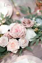 Artificial Flower Garland 6 FT Dusty Rose Eucalyptus Silk Greenery