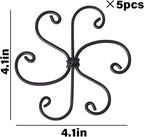 Monstera Plant Support Hook - 4.1x4.1IN 5PCS, Durable Adjustable Stem Support System, Gentle Protection for Monstera and Fishbone Cactus, Professional Indoor Plant Stabilizer