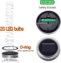 String Lights for Mason Jars, 8 Pack, Cool White Solar Lids