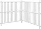 VEVOR 48" W x 48" H Vinyl Fence Panels, Air Conditioner Fence, Outdoor Privacy Screens for Trash Can, Pool Equipment Enclosure, Privacy Screen Kit Strip Panels (2 Panels)