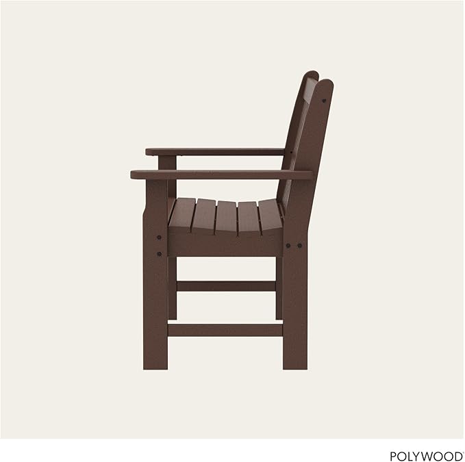 POLYWOOD GNB48MA Vineyard 48" Bench, Mahogany
