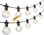 String Lights 300FT Warm White G40 LED with IP65 Waterproof Rating