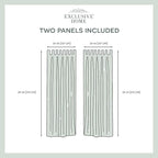 EXCLUSIVE HOME Cabana Solid Indoor/Outdoor Light Filtering Hook-and-Loop Tab Top Curtain Panel Pair, 54"x84", Winter White