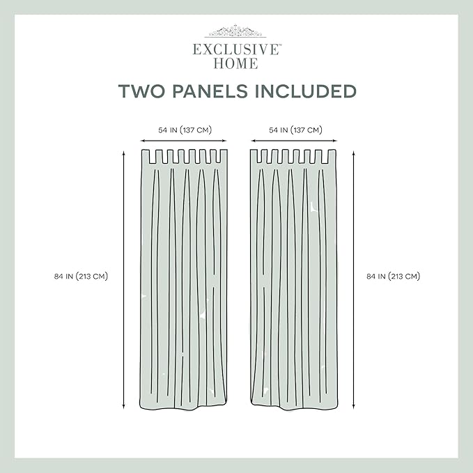 Exclusive Home Cabana Solid Indoor/Outdoor Light Filtering Hook-and-Loop Tab Top Curtain Panel Pair, 54"x84", Cloud Grey