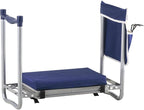 VEVOR Large Folding Garden Kneeler and Seat Heavy Duty, Widened 10" EVA Foam Pad, Portable Garden Stool with Tool Bags, Gardening Bench to Relieve Knee & Back Pain, Gifts for Seniors, Women, Parents