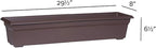Novelty 16303 Countryside Flower Box Planter, Brown, 30-Inch