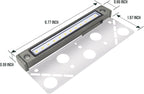 GKOLED 6.8 Inch LED Hardscape Lighting, Low Voltage Outdoor Retaining Wall Lights, Paver Lights, Light Module Replaceable Step Light, IP65 Waterproof, Die-cast Aluminum Housing Gray