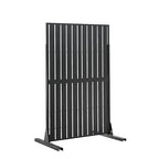 VEVOR Metal Privacy Screen, 44" W x 72" H Freestanding Modern Privacy Fence, Garden Divider Panel with Extended Base & Reinforcement Fixed, Freestanding Outdoor Divider for Garden, Indoor, Courtyard