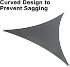 LOVE STORY Custom Size 6'x10'x11.7' Dark Grey Sun Shade Sail Right Triangle Sunshade Fabric Awning Canopy for Patio Backyard Carport Pergola (Customized)