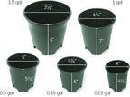 4 Inch Nursery Pot Green Plastic Planters for Outdoor Indoor Plants Gardening Flower Pots 10-Pack 0.25 Gallon Pot Liners with Drainage Holes
