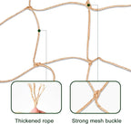 Jute Trellis Netting - Jute Netting for Garden, Heavy Duty Plant Support Netting for Climbing Plants, Cucumber, Vine, Fruits & Vegetables, Climbing Vining Plants (3.3 Ft X 16.4 Ft, 3.9 Inch Squares)
