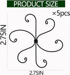 Monstera Plant Stem Support Set - 2.75x2.75 inches 5 Durable Fishbone Design Stabilizers for Indoor Climbing Plants - Perfect Leaf Holders & Gifts for Plant Lovers