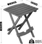 Adams Quik-Fold® Side Table - Charcoal
