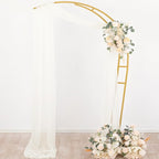 Outdoor Curtains: Ivory Sheer Chiffon Arch Drapes, 4 Panels, 29 x 20 Ft