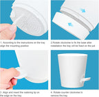 Self Watering Pots, 7/6.5/6/5.5/5/4 inch Flower Pots with Multi Mesh Drainage Holes, Small Platic Planters for Indoor Outdoor Garden Plants and Flowers (White, 7"+6.5"+6"+5.5"+5"+4")