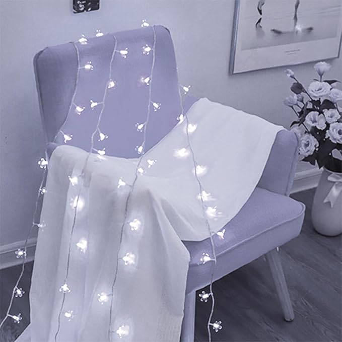 Indoor String Lights 33 ft White Cherry Blossom with 100 LEDs