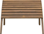 Linon Home Dcor Linon Adirondack Woodstock Ottoman, Teak Stain, Acorn, 21.6"W x 21.06"D x 13.7"H