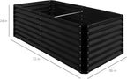 Best Choice Products 6x3x2ft Outdoor Metal Raised Garden Bed, Deep Root Box Planter for Vegetables, Flowers, Herbs, 269 Gallon Capacity, 100% Non Toxic Materials - Black