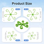 20pcs Plant Stem Support, Unique Design Stem Supports for Indoor Plants, Monstera Plant Support for Thriving Growth, Four Different Size Combinations Indoor Plants Accessories (Green)