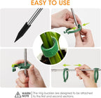 Aieve Extendable Plant Stakes, 13in to 49in Stainless Steel Telescoping Monstera Plant Support Stakes, Indoor Outdoor Garden Stake Support Sticks for Tomato Vegetables Monstera Vine (5 Packs)