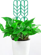 Garden Trellis for Climbing Plants 12 PCS Plastic Indoor Trellis for Potted Plants Green Stackable Mini Climbing Plant Stupport DIY Flower Pot Support for Pea Vegetable Clematis (12 Packs)