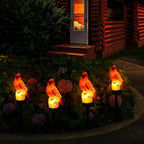 Cardinal Garden Decor Red Bird Figurine Memorial Solar Light Outdoor Stake Patio Yard Art Lawn Ornament Porch Christmas Decorations Outside Statue Gift for Mom Grandma Women Mother